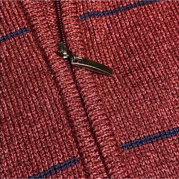 new YSL ⊛ Saint Laurent ⊛ Zip Front Cardigan Wool Sweater ⊛ Burgundy Melange ⊛ - Picture 11 of 16